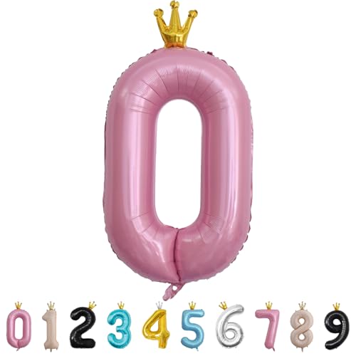 Luftballon Zahl 0 Rosa, 101cm Riesen Zahlenballon Nummer 0 1 2 3 4 5 6 7 8 9 10 16 18 21 30 40 50 60 70 80 90 100, 40" Groß Folienballons für Hochzeit Jubiläum, Geburtstagsballons Party Dekoration Luftballon Zahl 0 Rosa, 101cm Riesen Zahlenballon Nummer 0 1 2 3 4 5 6 7 8 9 10 16 18 21 30 40 50 60 70 80 90 100, 40" Groß Folienballons für Hochzeit Jubiläum, Geburtstagsballons Party Dekoration von MORAINJAY