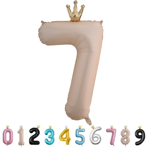 Luftballon Zahl 7 Karamell, 101cm Riesen Zahlenballon Nummer 0 1 2 3 4 5 6 7 8 9 10 16 18 21 30 40 50 60 70 80 90 100, 40" Groß Folienballons für Hochzeit Jubiläum, Geburtstagsballons Party Dekoration Luftballon Zahl 7 Karamell, 101cm Riesen Zahlenballon Nummer 0 1 2 3 4 5 6 7 8 9 10 16 18 21 30 40 50 60 70 80 90 100, 40" Groß Folienballons für Hochzeit Jubiläum, Geburtstagsballons Party Dekoration von MORAINJAY