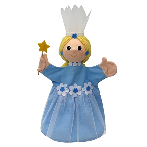 Handpuppe Puppe Handspielpuppe Plüschpuppe Märchenfigur Fee 34 cm, Ideal für Puppentheatre und Rollenspiele, für Kinder Baby Jungen Mädchen von MORAVSKÁ ÚSTŘEDNA BRNO, d.u.v.