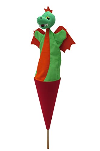 Marionette Handpuppe Tierhandpuppen Drache 56 cm, Ideal für Puppentheatre und Rollenspiele, für Kinder Baby Jungen Mädchen Marionette Handpuppe Tierhandpuppen Drache 56 cm, Ideal für Puppentheatre und Rollenspiele, für Kinder Baby Jungen Mädchen von MORAVSKÁ ÚSTŘEDNA BRNO, d.u.v.