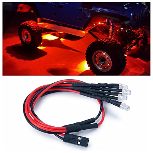 MORLORDY RC Chassis Lights LED Unterbodenleuchten Lampe für 1/24 RC Crawler Car SCX24 Upgrades Gladiator AXI00005 Zubehör MORLORDY RC Chassis Lights LED Unterbodenleuchten Lampe für 1/24 RC Crawler Car SCX24 Upgrades Gladiator AXI00005 Zubehör von MORLORDY