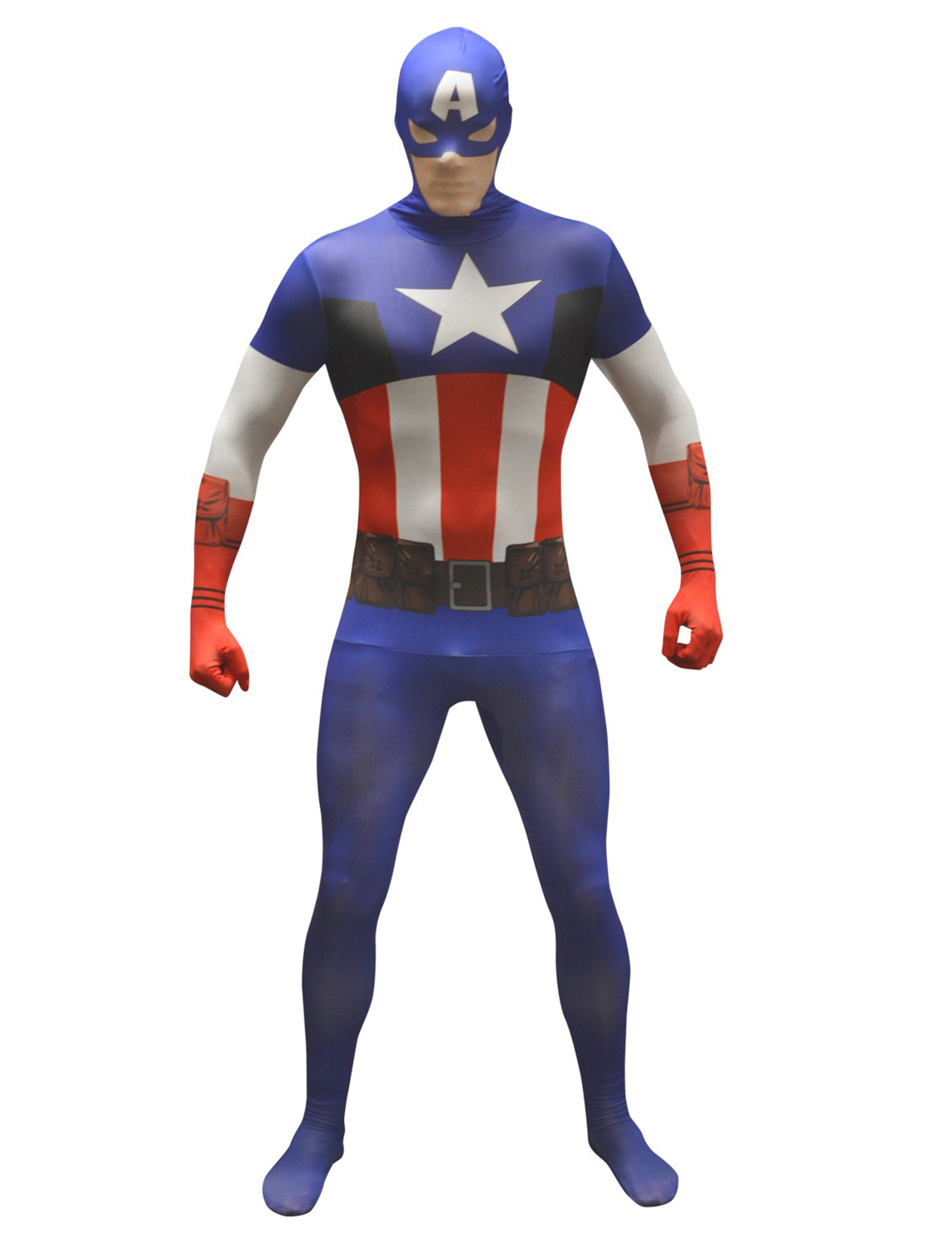 Marvel Captain America Value Morphsuit Lizenzware blau-weiss-rot von MORPHSUITS
