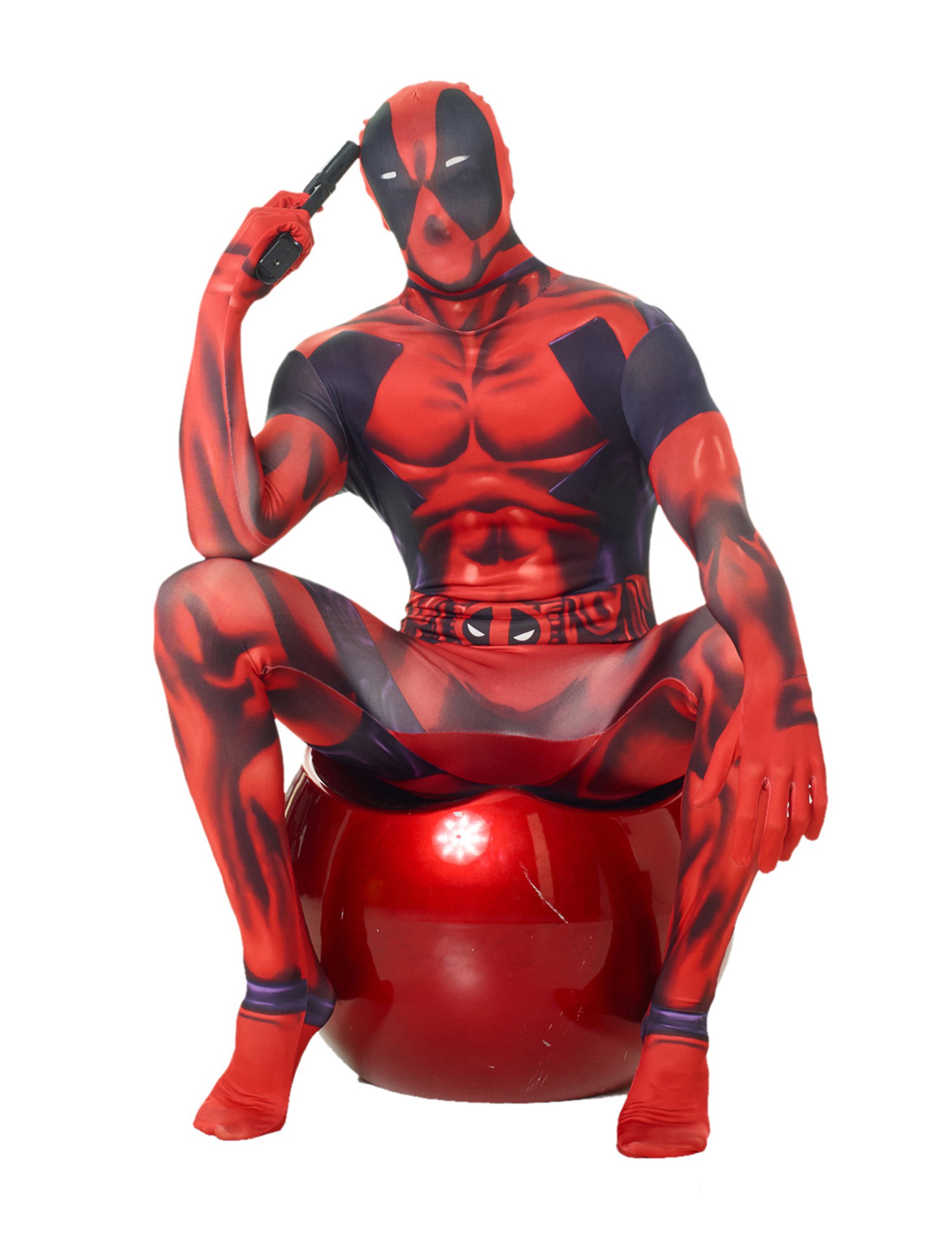 Marvel Deadpool Morphsuit Lizenzware schwarz-rot von MORPHSUITS