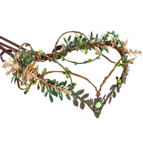 MOSTORY Woodland Flower Fairy Crown für Cosplay Renaissance Frauen Halloween MOSTORY Woodland Flower Fairy Crown für Cosplay Renaissance Frauen Halloween von MOSTORY