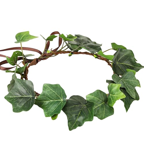 MOSTORY Woodland Green Leaf Crown für Renaissance Renfaire Zubehör Halloween Cosplay von MOSTORY