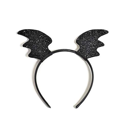Fledermaus-Stirnband mit schwarz – kreativer Haarschmuck für Karneval, Halloween und Cosplay-Accessoires (schwarz) 22*12cm von MOTHAF