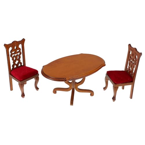 MOTHNUR 1 Set Mini Möbelset Puppenhaus Miniatur Stühle Miniatur Puppenhauszubehör Puppenhaus Küchenmöbel Mini Hauszubehör Küchenmöbel Zubehör Holz von MOTHNUR