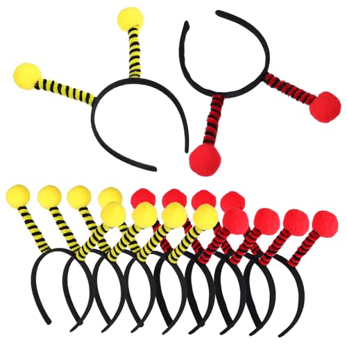 MOTHNUR 10 Stück Teiliges Bienen Antennen Stirnband Niedlich und Robust Leichter Kopfschmuck für Karneval Halloween und Cosplay Geeignet für Erwachsene Praktische Partyaccessoires von MOTHNUR
