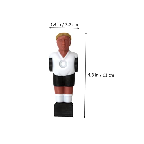 MOTHNUR 10 Stück Teiliges Tischfußballspieler aus Hochwertigem Harz Langlebige Geruchsfreie Figuren für Standard Tischkickerstangen Einfache Montage als Ersatz für Verschlissene von MOTHNUR
