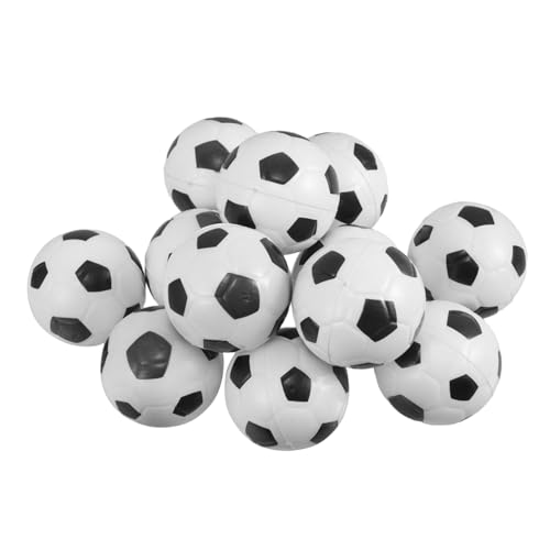 MOTHNUR 12 Stück Mini Fußball Stressbälle Weiche PU Druckbälle für Partys Belohnungen und Sportliche Aktivitäten Fußball Party von MOTHNUR