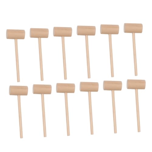 MOTHNUR 12 Stück Teiliges Mini Holzhammer Rund Pädagogisches Kinderspielzeug Fördert Hand Koordination und Feinmotorik Langlebiger Holzklopfer für Mädchen Vielseitig Einsetzbar als und MOTHNUR 12 Stück Teiliges Mini Holzhammer Rund Pädagogisches Kinderspielzeug Fördert Hand Koordination und Feinmotorik Langlebiger Holzklopfer für Mädchen Vielseitig Einsetzbar als und von MOTHNUR