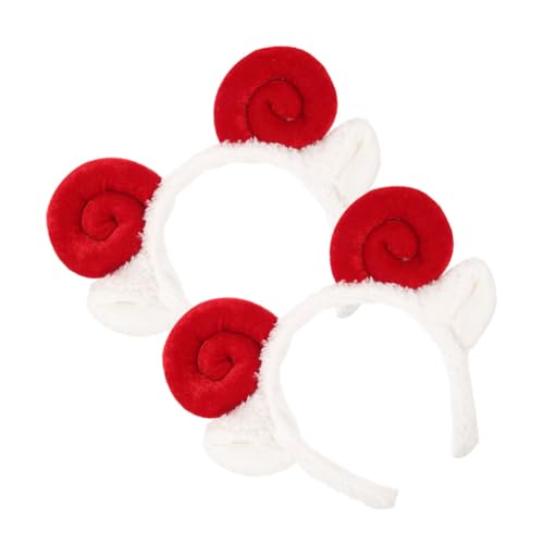 MOTHNUR 2 Stück Teiliges Rotes Schafsohren Haarband mit Hörnern Niedliches Party Accessoire für Cosplay Geburtstagsfeiern und Hochzeiten Sicheres Material Cartoonartiges Design Charmante MOTHNUR 2 Stück Teiliges Rotes Schafsohren Haarband mit Hörnern Niedliches Party Accessoire für Cosplay Geburtstagsfeiern und Hochzeiten Sicheres Material Cartoonartiges Design Charmante von MOTHNUR