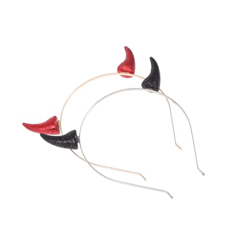 MOTHNUR 2 Stück Teufelshörner Haarreifen Schwarz Rot Halloween Kostüm Damen Festival Party Kopfschmuck Leicht und Langlebig Für Karneval Cosplay und Geburtstagsfeier MOTHNUR 2 Stück Teufelshörner Haarreifen Schwarz Rot Halloween Kostüm Damen Festival Party Kopfschmuck Leicht und Langlebig Für Karneval Cosplay und Geburtstagsfeier von MOTHNUR