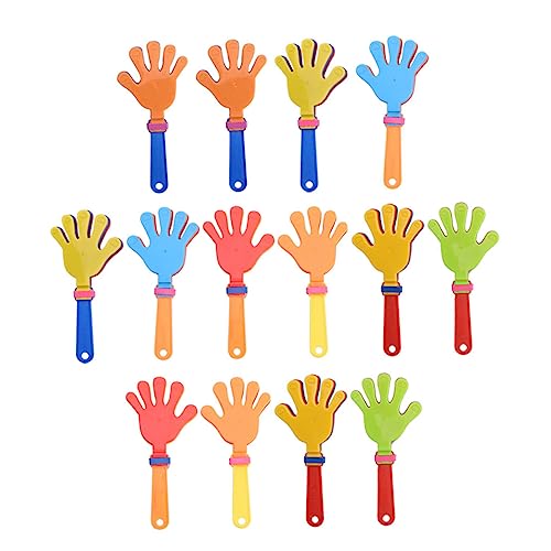 MOTHNUR 20 Stück Teiliges Kunststoff Handklatsche Buntes Hand Clapper Noisemaker für Partys Sicherer Geräuschemacher für Sportveranstaltungen Geburtstage Silvester und von MOTHNUR