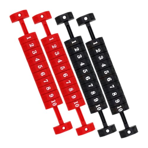 MOTHNUR 4 Stück Fußball, Kleine Scoring-Einheit, Tischfußball-Marker, Tischfußball-Score-zähler, Tischfußball-Werkzeuge, Tisch-Score-Keeper, Schwarz, Rot MOTHNUR 4 Stück Fußball, Kleine Scoring-Einheit, Tischfußball-Marker, Tischfußball-Score-zähler, Tischfußball-Werkzeuge, Tisch-Score-Keeper, Schwarz, Rot von MOTHNUR