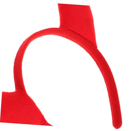 MOTHNUR 4 Stück Teiliges Halloween Teufelshörner Haarband Roter Kopfschmuck mit Kreativen Hörnern Langlebiges Partyzubehör für Damen Karneval Cosplay Fest von MOTHNUR