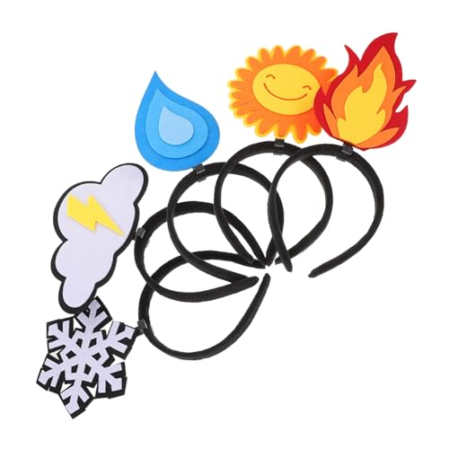 MOTHNUR 5 Stück Teiliges Filz Haarband mit Flammen Sonne Wolke Schneeflocke Leichte Vielseitige Party Haarreifen für Geburtstag Feiertage Kreative Festdekorationen MOTHNUR 5 Stück Teiliges Filz Haarband mit Flammen Sonne Wolke Schneeflocke Leichte Vielseitige Party Haarreifen für Geburtstag Feiertage Kreative Festdekorationen von MOTHNUR