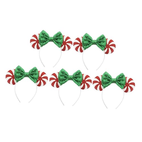 MOTHNUR 5 Stück Weihnachts Haarreifen mit Pailletten Schleife Glitzernde Party Haarschmuck für Erwachsene und Festliche Kopfbedeckung für Weihnachten Karneval und Kostümaccessoires MOTHNUR 5 Stück Weihnachts Haarreifen mit Pailletten Schleife Glitzernde Party Haarschmuck für Erwachsene und Festliche Kopfbedeckung für Weihnachten Karneval und Kostümaccessoires von MOTHNUR