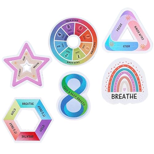 MOTHNUR 6 Stück Strukturierte Stress Aufkleber aus Peva Wiederverwendbare Sensorische Sticker zur Beruhigung und Beschäftigung bei Unruhe Bunte DIY Fingertip Sticker für Erwachsene und MOTHNUR 6 Stück Strukturierte Stress Aufkleber aus Peva Wiederverwendbare Sensorische Sticker zur Beruhigung und Beschäftigung bei Unruhe Bunte DIY Fingertip Sticker für Erwachsene und von MOTHNUR