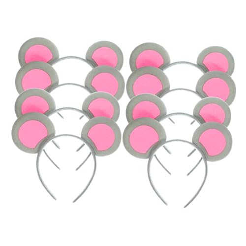 MOTHNUR 8 Stück Teiliges Mausohren Haarreif Flexibler Tier Stirnband Kopfschmuck für Halloween Cosplay Mottoparty und Tanzveranstaltungen Damen und Herren Geeignet Bequem und Niedlich MOTHNUR 8 Stück Teiliges Mausohren Haarreif Flexibler Tier Stirnband Kopfschmuck für Halloween Cosplay Mottoparty und Tanzveranstaltungen Damen und Herren Geeignet Bequem und Niedlich von MOTHNUR