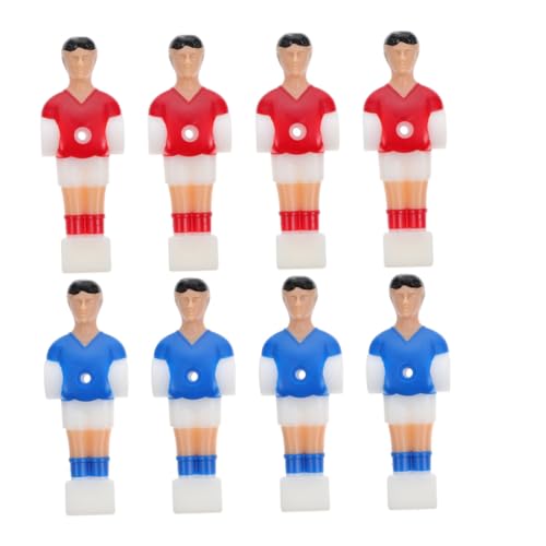 MOTHNUR 8 Stück Teiliges Tischfußball Figuren aus Robustem Kunststoff Ergonomisch Geformt für Präzises Spielgefühl Langlebige Ersatzteile für Fußballtisch Zubehör Rote Blaue Spielfiguren von MOTHNUR