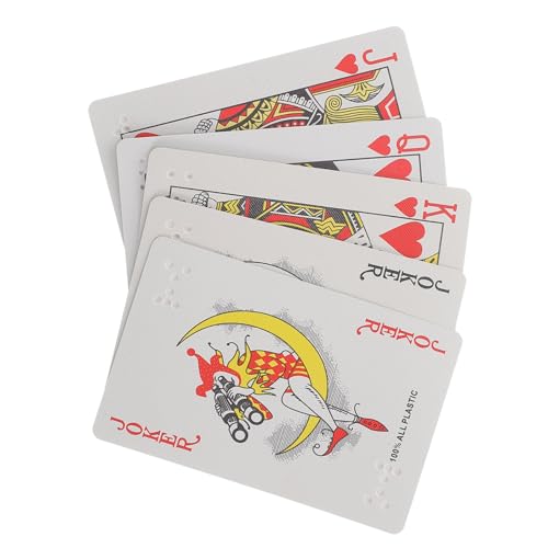 MOTHNUR Braille Spielkarten für Sehbehinderte mit Großem Druck Blindenschrift Vielseitiges Kartenspiel für Erwachsene und Unterstützendes und Unterhaltungsspielzeug MOTHNUR Braille Spielkarten für Sehbehinderte mit Großem Druck Blindenschrift Vielseitiges Kartenspiel für Erwachsene und Unterstützendes und Unterhaltungsspielzeug von MOTHNUR