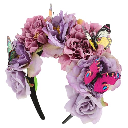 MOTHNUR Butterfly Headband mit Boho Schmetterling und Lebensechten Blumen Dekoratives Haarband für Frauen Vielseitiges Accessoire für Fotoshootings Partys Halloween und Geschenkideen MOTHNUR Butterfly Headband mit Boho Schmetterling und Lebensechten Blumen Dekoratives Haarband für Frauen Vielseitiges Accessoire für Fotoshootings Partys Halloween und Geschenkideen von MOTHNUR