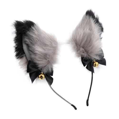 MOTHNUR Cosplay Fuchsohr Haarreif aus Plüsch mit Glocke Verstellbar Weich und Bequem Geeignet für Frauen und Mädchen für Halloween Karneval und Kostümpartys MOTHNUR Cosplay Fuchsohr Haarreif aus Plüsch mit Glocke Verstellbar Weich und Bequem Geeignet für Frauen und Mädchen für Halloween Karneval und Kostümpartys von MOTHNUR