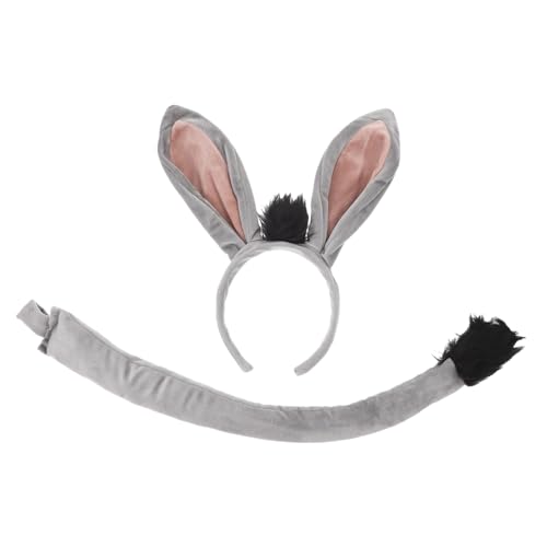 MOTHNUR Esel Ohren Haarreif aus Weichem Atmungsaktivem Stoff für Karneval Kostüm party und Bühnenauftritte Bequemes Niedliches Accessoire für Jungen und Mädchen von MOTHNUR