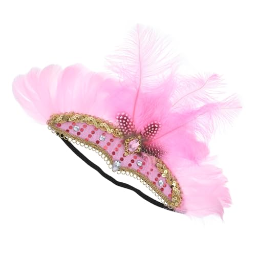MOTHNUR Federleichtes Party Haarband Modisches Federschmuck Stirnband Einzigartiges Foto Accessoire für Karneval Tanz und Festliche Anlässe von MOTHNUR