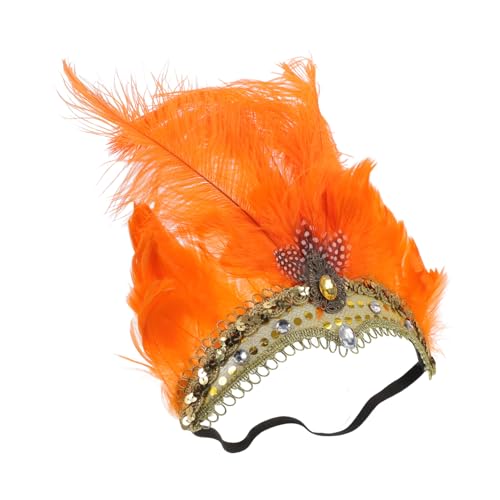 MOTHNUR Federstirnband mit Pailletten Verstellbar Leichtes Haarschmuck für Karneval Fasching Bühnenauftritte Partys und Halloween Modischer Kopfschmuck für Damen und Mädchen MOTHNUR Federstirnband mit Pailletten Verstellbar Leichtes Haarschmuck für Karneval Fasching Bühnenauftritte Partys und Halloween Modischer Kopfschmuck für Damen und Mädchen von MOTHNUR