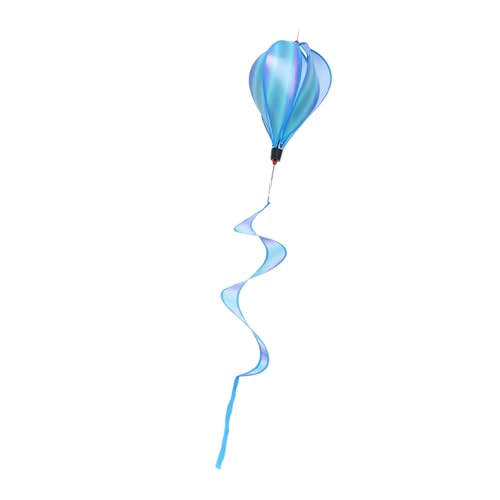 MOTHNUR Großer Bunter Heißluftballon Hänger aus Wetterbeständigem Material Rotierendes Windspiel für Outdoor Dekoration für Geburtstags und Osterfeiern von MOTHNUR