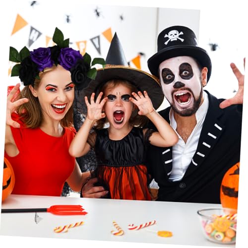 MOTHNUR Halloween Cosplay Haarreif mit Schwarzer und Langem Schleier Tag der Toten Kostüm Haarschmuck für Party und Karnevalsbekenntnisse Sicher und Langlebig von MOTHNUR