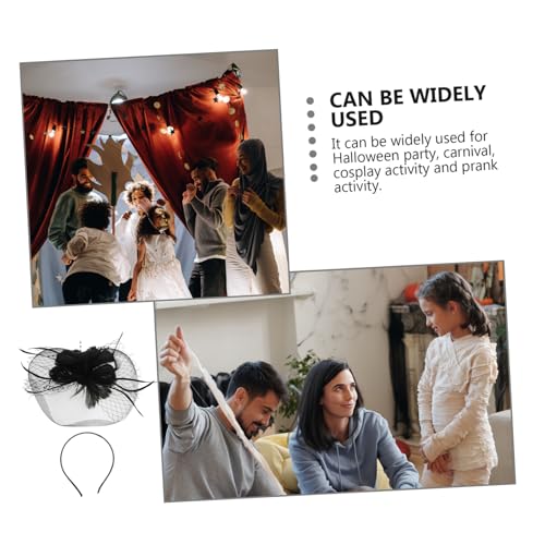 MOTHNUR Halloween Federschmuck Haarreif Festival Kopfschmuck Party Accessoire für Damen Cosplay Fotorequisit von MOTHNUR