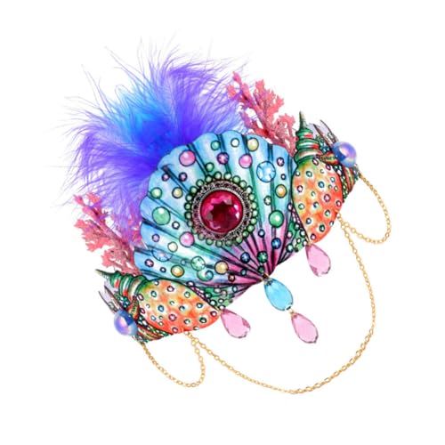 MOTHNUR Halloween Haarband Stirnband mit Muscheln und Federn Leichter Bequemer Haarschmuck für Damen als Foto Requisite für Kostüm und Halloween Partys MOTHNUR Halloween Haarband Stirnband mit Muscheln und Federn Leichter Bequemer Haarschmuck für Damen als Foto Requisite für Kostüm und Halloween Partys von MOTHNUR