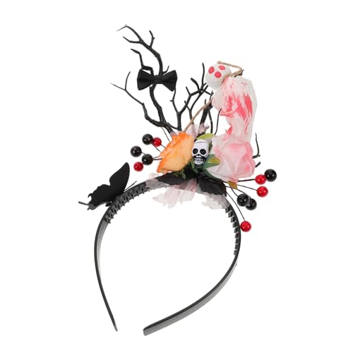 MOTHNUR Halloween Haarreif mit Schädel Hirschgeweih und Schmetterling Leichter Bequemer Kopfschmuck für Gruselige Kostümpartys Vielseitig Einsetzbar für Cosplay und Festdekoration MOTHNUR Halloween Haarreif mit Schädel Hirschgeweih und Schmetterling Leichter Bequemer Kopfschmuck für Gruselige Kostümpartys Vielseitig Einsetzbar für Cosplay und Festdekoration von MOTHNUR