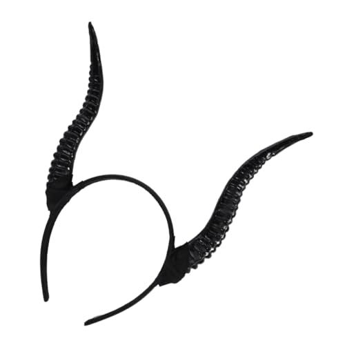 MOTHNUR Halloween Hörner Haarreif Schwarz Langlebiges Cosplay Stirnband für Damen Vielseitiges Party Accessoire für Karneval Maskerade und Rollenspiele für Halloween und Kostümfeste MOTHNUR Halloween Hörner Haarreif Schwarz Langlebiges Cosplay Stirnband für Damen Vielseitiges Party Accessoire für Karneval Maskerade und Rollenspiele für Halloween und Kostümfeste von MOTHNUR