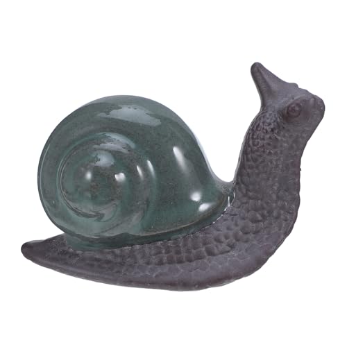 MOTHNUR Keramik Schneckenfigur Miniatur Landschaftsdeko Kleine Bonsai Tischdekoration für Balkon Garten Stilvolle Keramik Tierfigur als Harmonisches Wohnambiente Accessoire MOTHNUR Keramik Schneckenfigur Miniatur Landschaftsdeko Kleine Bonsai Tischdekoration für Balkon Garten Stilvolle Keramik Tierfigur als Harmonisches Wohnambiente Accessoire von MOTHNUR