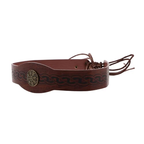 MOTHNUR Kopfbedeckung Retro Headdress für Herren Mittelalterliches Design aus Strapazierfähigem PU Material für Historische Nachstellungen und Larp Vintage und Handwerkskunst MOTHNUR Kopfbedeckung Retro Headdress für Herren Mittelalterliches Design aus Strapazierfähigem PU Material für Historische Nachstellungen und Larp Vintage und Handwerkskunst von MOTHNUR