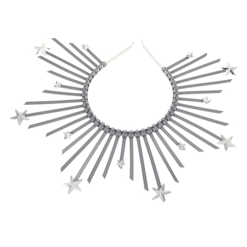 MOTHNUR Kronen Stirnband Sterne Haarband Göttin Cosplay Stirnband Ketten Kopfbedeckung Für Damen Stern Griechische Göttin Kopfbedeckung Haarband Königin MOTHNUR Kronen Stirnband Sterne Haarband Göttin Cosplay Stirnband Ketten Kopfbedeckung Für Damen Stern Griechische Göttin Kopfbedeckung Haarband Königin von MOTHNUR