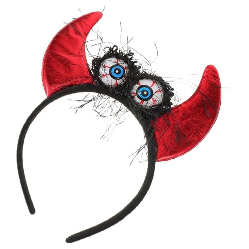 MOTHNUR Leuchtender Teufelshörner Haarreif Halloween Kostüm Kopfschmuck Cosplay Party Haarschmuck für Damen und Herren MOTHNUR Leuchtender Teufelshörner Haarreif Halloween Kostüm Kopfschmuck Cosplay Party Haarschmuck für Damen und Herren von MOTHNUR