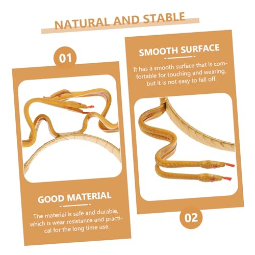 MOTHNUR Medusa Cosplay Headpiece Goldfarbener Schlangenkopfschmuck Fasching Party Kostüm Accessoire für Frauen und Mädchen MOTHNUR Medusa Cosplay Headpiece Goldfarbener Schlangenkopfschmuck Fasching Party Kostüm Accessoire für Frauen und Mädchen von MOTHNUR