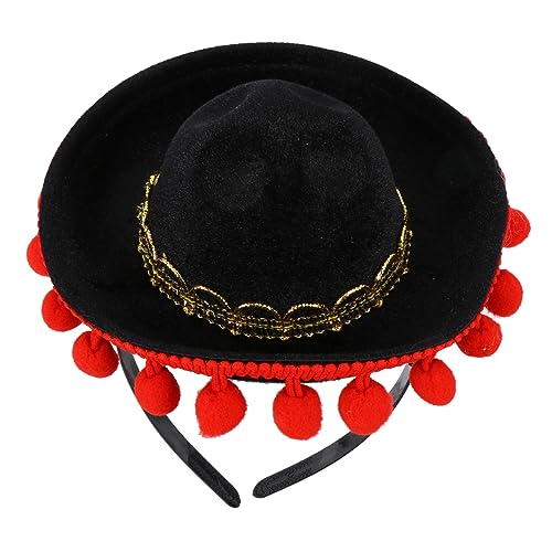 MOTHNUR Mexikanischer Karneval Haarreif Boho Stil mit Haarbällen für Partys Kostüme und Fotografie Leicht und Langlebig für Feiern und Themenveranstaltungen MOTHNUR Mexikanischer Karneval Haarreif Boho Stil mit Haarbällen für Partys Kostüme und Fotografie Leicht und Langlebig für Feiern und Themenveranstaltungen von MOTHNUR