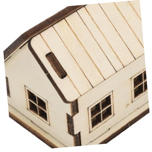 MOTHNUR Miniatur Holzhaus Modell Bausatz Puzzle DIY Miniaturhaus Handgefertigt Detailliertes Puppenhaus Geschenkset Für Jugendliche Erwachsene von MOTHNUR