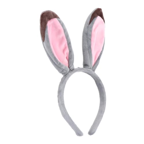 MOTHNUR Niedlicher Hasenohren Haarreif Plüsch Stirnband Cartoon Party Haarschmuck für Mädchen Cosplay Ostern Kostüm Zubehör von MOTHNUR