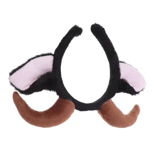 MOTHNUR Plüsch Schäferhörner Stirnband Verstellbar Weiches Farmtier Haarreif Für Erwachsene Halloween Party Cosplay Kostüm Zubehör MOTHNUR Plüsch Schäferhörner Stirnband Verstellbar Weiches Farmtier Haarreif Für Erwachsene Halloween Party Cosplay Kostüm Zubehör von MOTHNUR