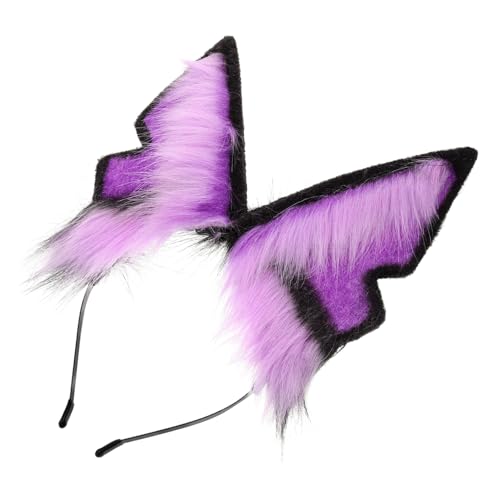 MOTHNUR Plüsch Wolf Ohren Stirnband Cosplay Haarreif Tierohren Kopfband für Frauen Halloween Karneval Kostüm Zubehör MOTHNUR Plüsch Wolf Ohren Stirnband Cosplay Haarreif Tierohren Kopfband für Frauen Halloween Karneval Kostüm Zubehör von MOTHNUR