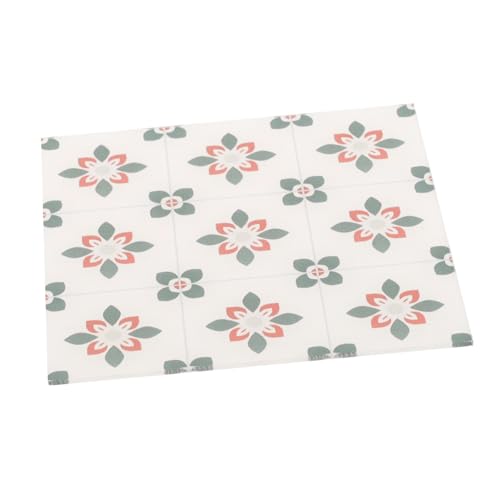 MOTHNUR Puppenhaus Bodenbelag aus Acryl Langlebige Miniatur Fliesenoptik Realistische Mini Doll House Floor Tile für Puppenhaus Möbel Zubehör Groß Dekorative Mini Bodenfliesen von MOTHNUR