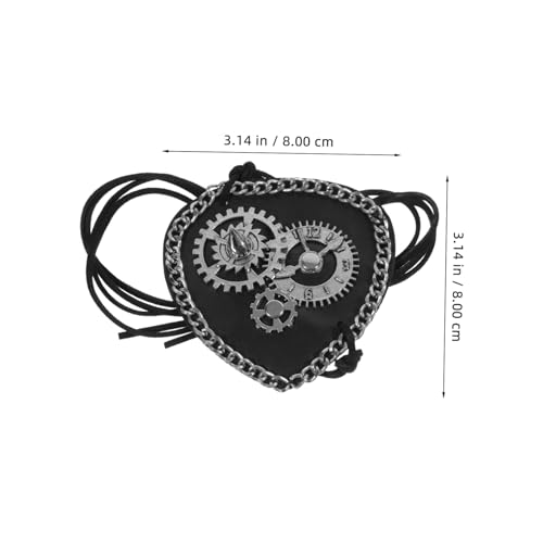 MOTHNUR Retro Leder Augenklappe mit Nieten Einäugige Piraten Augenklappe für Erwachsene Leicht und Atmungsaktiv Halloween Party Zubehör Einzigartige Cosplay Augenmaske MOTHNUR Retro Leder Augenklappe mit Nieten Einäugige Piraten Augenklappe für Erwachsene Leicht und Atmungsaktiv Halloween Party Zubehör Einzigartige Cosplay Augenmaske von MOTHNUR