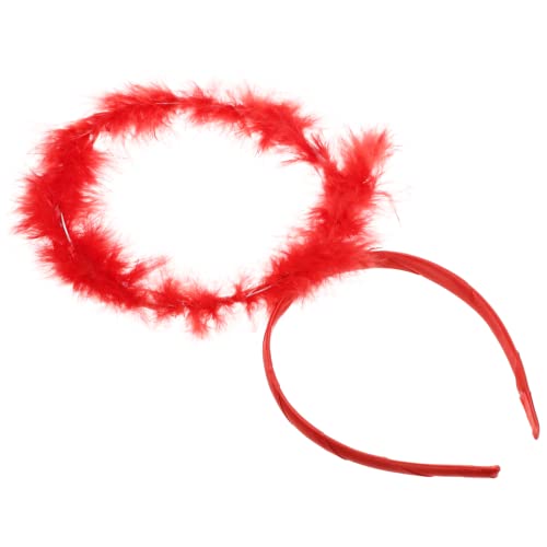 MOTHNUR Rotes Engel stirnband Haarreif Kopfschmuck Cosplay Requisite für Halloween Karneval Party Kostüm Zubehör von MOTHNUR